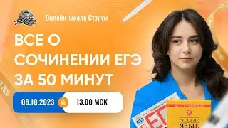 Все о сочинении ЕГЭ за 50 минут | Русский язык | ЕГЭ 2024 | Сторум