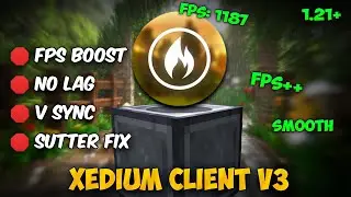 Xedium Client V3 For MCPE 1.21+ | [FPS BOOST]