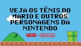 Vans cria coleção de tênis e roupas com personagens da Nintendo