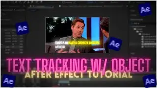 After Effect Text Tracking With Object Tutorial | Viral Reel Text Tracking Effects | After Effect |