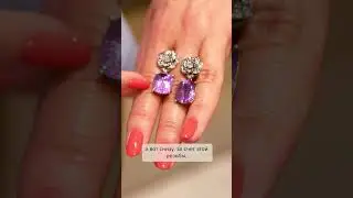 Замок на свадебных серьгах