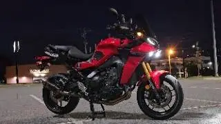 Tracer 9 GT Akrapovic Exhaust Revs and Walkaround