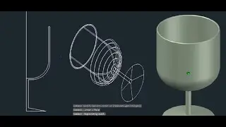 How to Draw Juice Glass in AutoCAD 3D, for AutoCAD Beginners By 