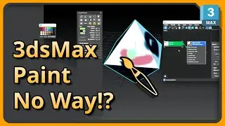 PAINT on GEOMETRY inside 3dsmax (VIEWPORT CANVAS Tutorial)