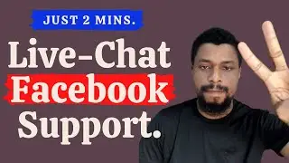 HOW TO LIVE-CHAT FACEBOOK SUPPORT TEAM IN 2 MINS!!! 