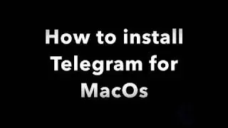 How to setup telegram on MacOs