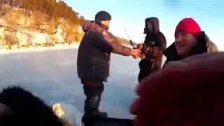 Ловля крупного окуня на балансир в январе