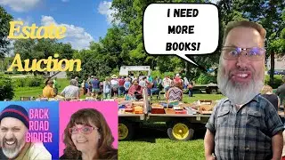 Live estate sale auction vlog  #resellercommunity #auction #reseller #hustle #estatesale #vintage
