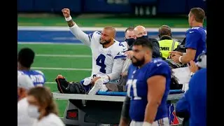 Dallas Cowboys quarterback Dak Prescott goes down with gruesome ankle injury