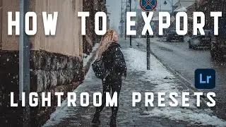 How to EXPORT your Lightroom PRESETS