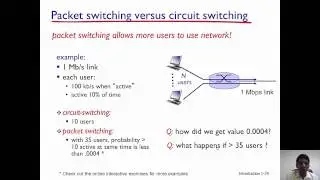 Packet vs Circuit Switching