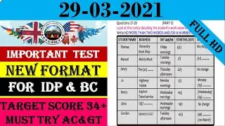 Important IELTS Exam Listening Test With Answers | IELTS Listening Test 2021 | 29-03-2021 