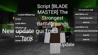 script update [BLADE MASTER] The Strongest Battlegrounds 🔥 new gui for rank 1v1 and 2v2