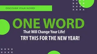 One Word That Will Change Your Life| YouVersion Bible Plans| Setting New Years Goals