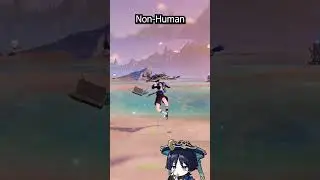 Catalyst character human vs non-human in Genshin 