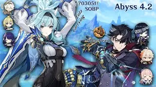 Eula Carrying [SOBP] + Wrosky [Solar Pearl] Freeze | Spiral Abyss 4.2