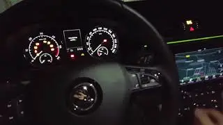Утренний запуск Шкода Суперб 2.0 TDI .