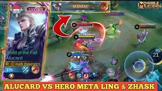ALUCARD SOLO RANK KETEMU LING & ZHASK‼️KASIH PAHAM SAMPAI MANIAC MASZE|MOBILE LEGENDS