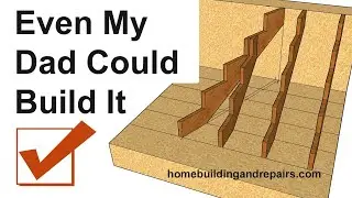 How To Calculate And Measure Tread Depth When Using Angled Stair Stringers - Super Pro Tips