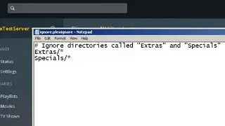 Setting up .plexignore files in Windows