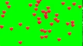 heart emoji 2d green screen 2