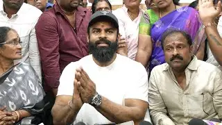 Actor Sai Dharam Tej Visited Vijayawada Flood  Effective Area and also Visited Amma Ashramam