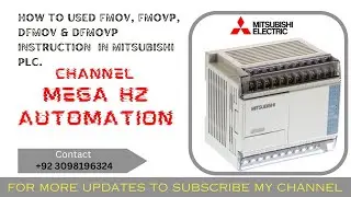 FMOV, FMOVP, DFMOV & DFMOVP Instruction in Mitsubishi PLC| GX Works2 Software |Ladder Logic Language