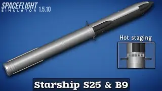 How to build Starship & Booster 9 | In Spaceflight Simulator | SFS
