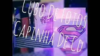 DIY Cubo de foto- Capinha De cd