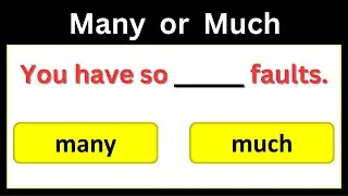 Homophones Quiz Much and Many | Homophones in English Grammar Test