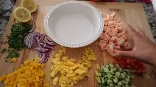 Ceviche de camaron /caribenio