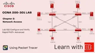 CCNA 200-301 Lab | Chapter 2 Network Access | Lab 022 Configure and Verify Rapid PVST+ Advanced
