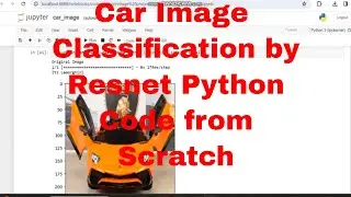 Image Classification Resnet from Scratch Python Code / Resnet Scratch Python Code 