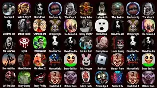Games: Granny 3, Labyrinth Pocong, Slendrina The Cellar, Dead Raid Zombie Shooter, Mr Hopps 3...