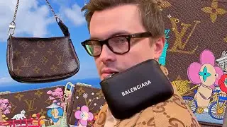 LOUIS VUITTON MINI POCHETTE ALTERNATIVE. LUXRY SHOPPING. PRADA. GUCCI KEY HOLDER. BALENCIAGA POUCH