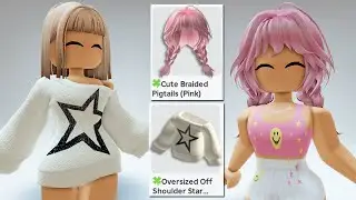 GET THIS *FREE* OVERSIZED SWEATER & PINK HAIR NOW!!  🥰 ROBLOX FREE UGC