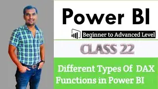 Different Types of DAX Functions in Power BI | Power BI Real-time