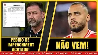 PRESIDENTE DO CONSELHO ACATA PEDIDO DE IMPEACHMENT | ARTHUR CABRAL NÃO VEM PARA O CORINTHIANS!