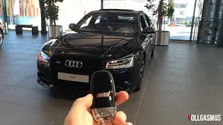 Audi S8 Plus Night Blue and Orange Audi Exclusive: In Depth, Interior, LED Lights and more