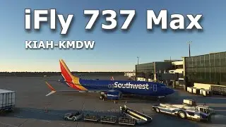 MSFS LIVE | iFly 737 Max | Houston (IAH)- Midway (MDW) | Vatsim | #msfs2020
