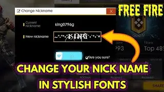how to free fire fonts