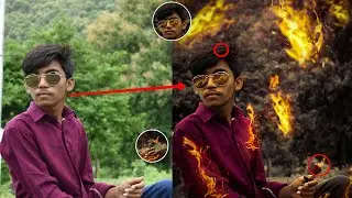 PicsArt Photo Editing | Devil Fire Photo Editing In Picsart | Instagram Viral Photo Editing