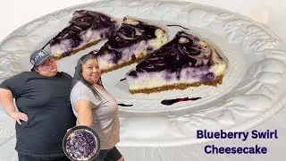 Blueberry Swirl Cheesecake / Easy & Simple / Easy Desserts