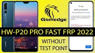Huawei P20 Pro Remove Google Account Bypass frp Fast Without Test Point