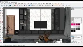 Part 4 - TV Unit Design in SketchUp |  Building & Decorating | 20-Minute Video