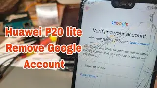 Huawei P20 lite (ANE-LX1). Remove Google account, bypass frp. Unlocktool One Click.