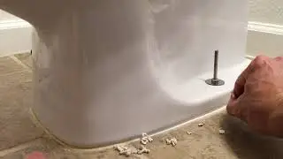 Complete Toilet Replacement Video #5 caulk removal