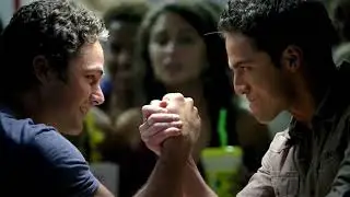Stefan arm wrestling Scene Vampire diaries 2x02 Topaz Quality (link in description) #vampirediaries