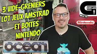 Geeklye 3 Vide greniers : lot de jeux pc Amstrad Ocean boite Nintendo NES incroyable !!!