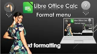 LibreOffice Calc Format Menu tutorial in Hindi | Format menu in calc 2023 version 7.5.1 Cell, Row😍👌